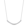 Thumbnail Image 2 of Diamond Smile Necklace 1/6 ct tw 10K White Gold 18&quot;