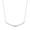 Thumbnail Image 3 of Diamond Smile Necklace 1/6 ct tw 10K White Gold 18&quot;