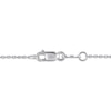 Thumbnail Image 4 of Black & White Diamond Three-Stone Curve Necklace 1/2 ct tw Sterling Silver 18&quot;