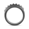 Thumbnail Image 3 of Ink & Ice Men's Black Diamond Stud Ring 1/5 ct tw Black Rhodium-Plated Sterling Silver