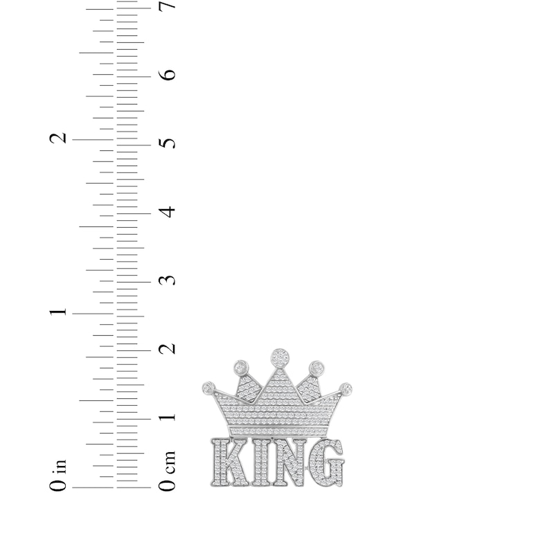 Main Image 3 of Diamond &quot;King&quot; Brooch 1 ct tw Sterling Silver