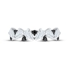 Thumbnail Image 3 of Now + Forever Pear-Shaped White Diamond & Black Diamond Anniversary Ring 1 ct tw 14K White Gold