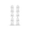 Thumbnail Image 2 of Pear-Shaped Diamond Hoop Earrings 1 ct tw 10K White Gold