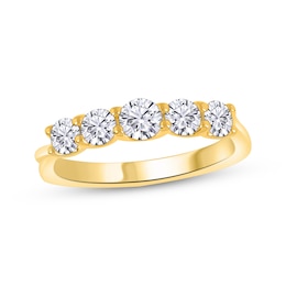 Now + Forever Diamond Graduated Anniversary Ring 1 ct tw 14K Yellow Gold