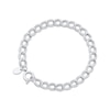 Thumbnail Image 2 of Charmed Memories Link Bracelet 6.6mm Hollow Sterling Silver 7.5&quot;