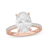 Thumbnail Image 1 of Neil Lane Artistry Oval-Cut Lab-Grown Diamond Engagement Ring 4-5/8 ct tw 14K Rose Gold