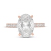 Thumbnail Image 3 of Neil Lane Artistry Oval-Cut Lab-Grown Diamond Engagement Ring 4-5/8 ct tw 14K Rose Gold