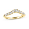 Thumbnail Image 1 of THE LEO Ideal Cut Diamond Contour Anniversary Ring 1/2 ct tw 14K Yellow Gold