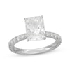 Thumbnail Image 1 of Neil Lane Artistry Emerald-Cut Lab-Grown Diamond Hidden Halo Engagement Ring 3-5/8 ct tw 14K White Gold