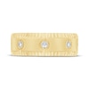 Thumbnail Image 3 of Now + Forever Men's Diamond Bezel-Set Three-Stone Wedding Band 1/4 ct tw 10K Yellow Gold