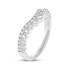 Thumbnail Image 2 of THE LEO Prisma Diamond Two-Row Contour Wedding Band 1/2 ct tw 14K White Gold