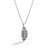 Thumbnail Image 2 of True Fans Green Bay Packers 1/20 CT. T.W. Diamond Vertical Football Necklace in Sterling Silver