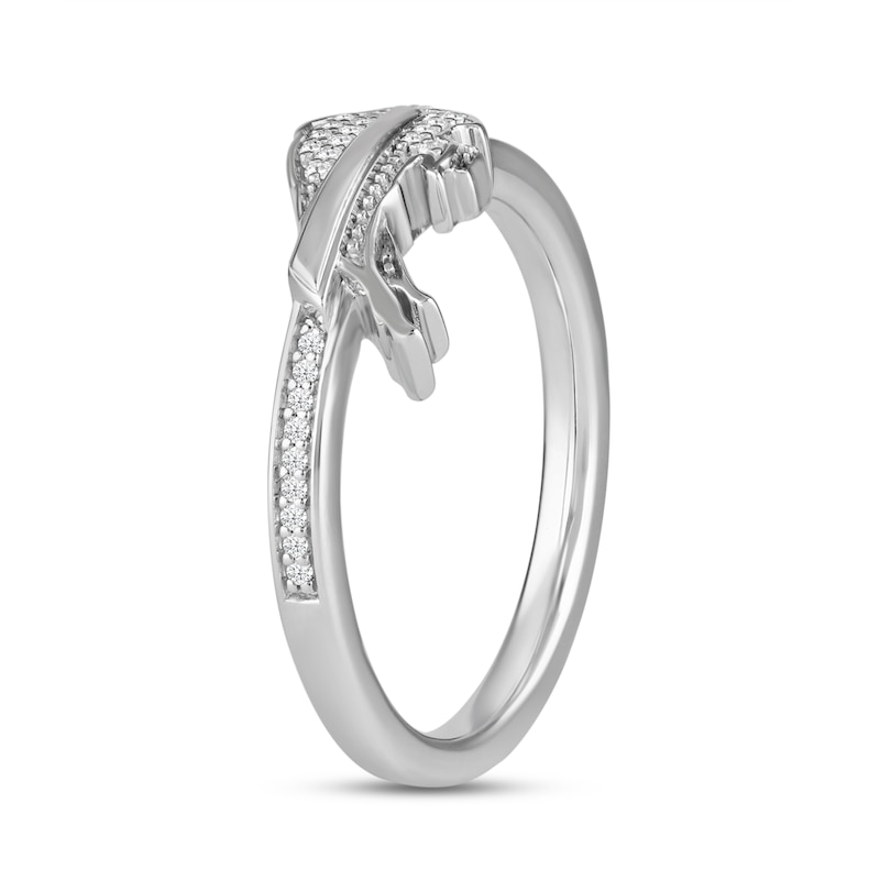 Main Image 5 of True Fans Buffalo Bills 1/15 ct tw Diamond Ring Sterling Silver