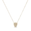 Thumbnail Image 1 of Italian Brilliance Diamond-Cut Panther Head Necklace 14K Two-Tone Gold 18"