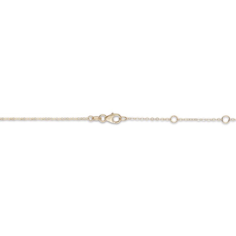 Main Image 3 of Italian Brilliance Diamond-Cut Panther Head Necklace 14K Two-Tone Gold 18"