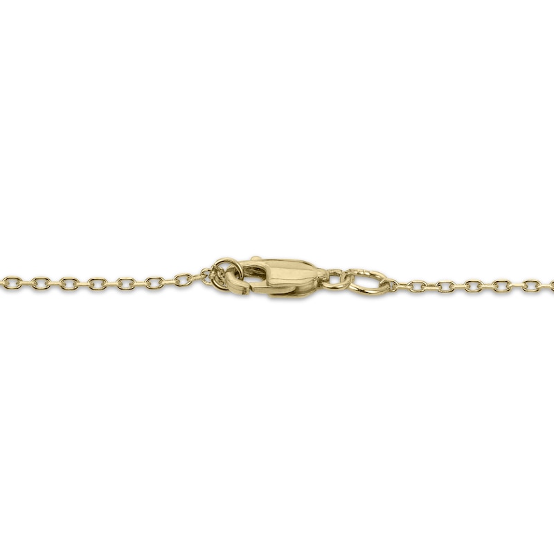 Main Image 2 of Cultured Pearl & Diamond Accent Flower Necklace 14K Yellow Gold 18"