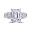 Thumbnail Image 3 of Now + Forever Lab-Grown Diamonds Emerald-Cut Seven-Stone Engagement Ring 6-3/4 ct tw 14K Yellow Gold