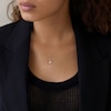 Thumbnail Image 6 of STUDIO BY KAY Princess & Round-Cut Diamond Double Charm Necklace 1/4 ct tw 24K Yellow Gold Vermeil Sterling Silver 18"