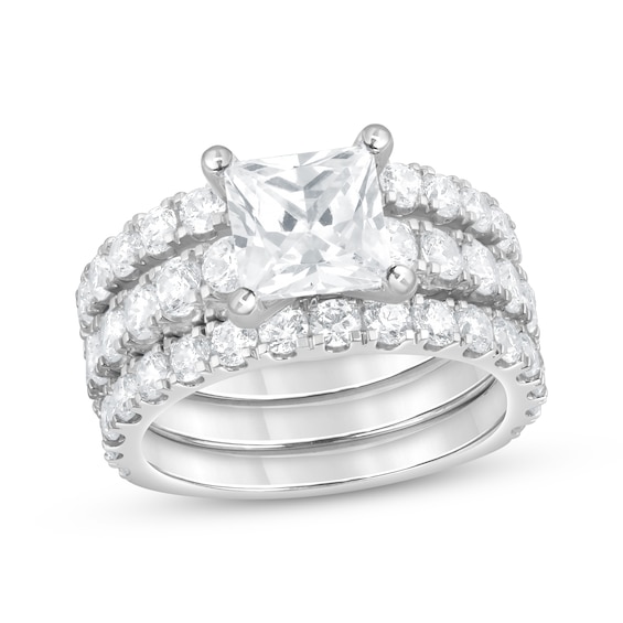 Now + Forever Lab-Grown Diamonds Princess-Cut Bridal Set 5 ct tw 14K White Gold