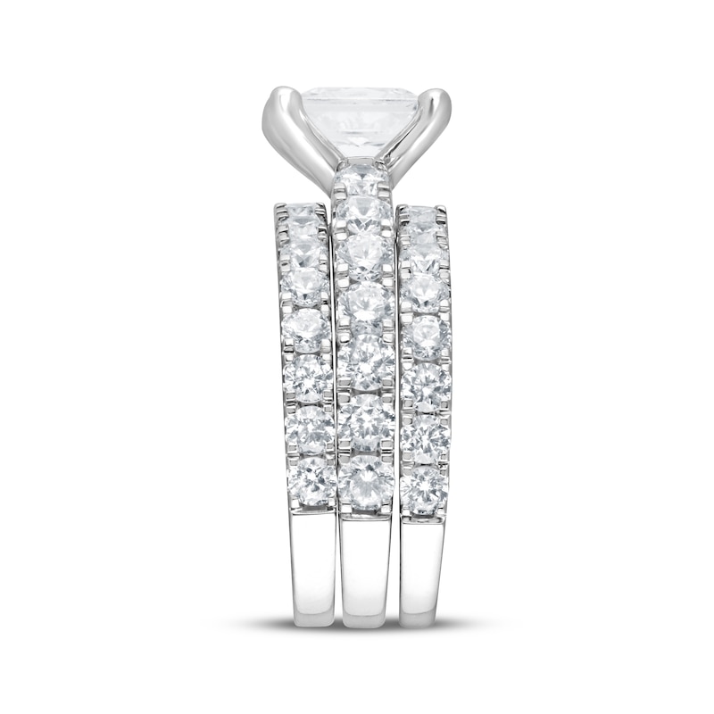 Main Image 2 of Now + Forever Lab-Grown Diamonds Princess-Cut Bridal Set 5 ct tw 14K White Gold
