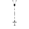 Thumbnail Image 3 of Rosary Necklace Black Ion-Plated Stainless Steel 31.5"