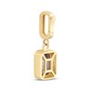 Thumbnail Image 2 of Charmed Memories Emerald-Cut Lavender Cubic Zirconia Charm 10K Yellow Gold