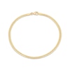 Thumbnail Image 1 of 2.5mm Curb Chain Bracelet Hollow 10K Yellow Gold 7.5"