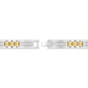Thumbnail Image 3 of Men's Diamond Link Bracelet 1/4 ct tw Stainless Steel & Yellow Ion Plating 8.75"