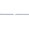 Thumbnail Image 4 of Oval-Cut Blue Lab-Created Sapphire Graduated Line Necklace Sterling Silver 18"