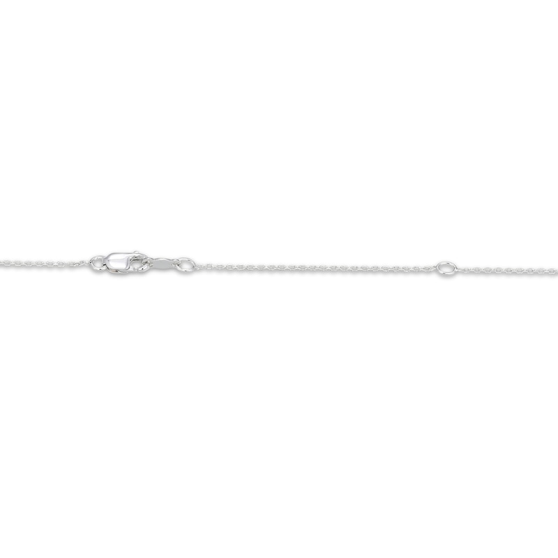 Main Image 4 of Cultured Pearl, Swiss Blue Topaz & White Lab-Created Sapphire Snowflake Necklace Sterling Silver 18"