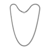 Thumbnail Image 2 of 3.7mm Foxtail Chain Necklace Diamond-Cut Gray-Plated Solid Sterling Silver 22"