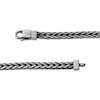 Thumbnail Image 3 of 3.7mm Foxtail Chain Necklace Diamond-Cut Gray-Plated Solid Sterling Silver 22"