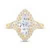 Thumbnail Image 4 of Monique Lhuillier Bliss Marquise-Cut Lab-Grown Diamond Halo Engagement Ring 2 ct tw 18K Yellow Gold