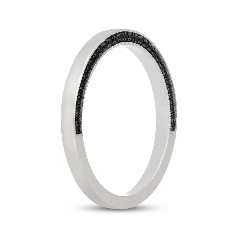 Main Image 2 of Neil Lane Black Diamond Wedding Band 1/5 ct tw 14K White Gold