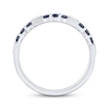 Thumbnail Image 2 of Now + Forever Blue Sapphire & Diamond Anniversary Ring 1/20 ct tw 10K White Gold