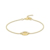 Thumbnail Image 1 of KAY Signature Collection Lab-Grown Diamond Mini Open Circle Bracelet 1/10 ct tw 18K Yellow Gold-Plated Sterling Silver 7.5"