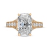 Thumbnail Image 3 of Neil Lane Artistry Heritage Cushion-Cut Lab-Grown Diamond Engagement Ring 4-3/4 ct tw 18K Yellow Gold