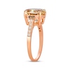 Thumbnail Image 2 of Le Vian Oval-Cut Caramel Quartz Ring 1/5 ct tw Diamonds 14K Strawberry Gold