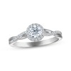 Thumbnail Image 1 of KAY Signature Collection Diamond Halo Engagement Ring 1/2 ct tw 14K White Gold