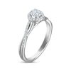 Thumbnail Image 2 of KAY Signature Collection Diamond Halo Engagement Ring 1/2 ct tw 14K White Gold