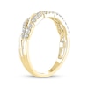 Thumbnail Image 2 of Now + Forever Diamond Two-Row Twist Anniversary Ring 1/4 ct tw 10K Yellow Gold