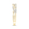 Thumbnail Image 3 of Now + Forever Diamond Two-Row Twist Anniversary Ring 1/4 ct tw 10K Yellow Gold