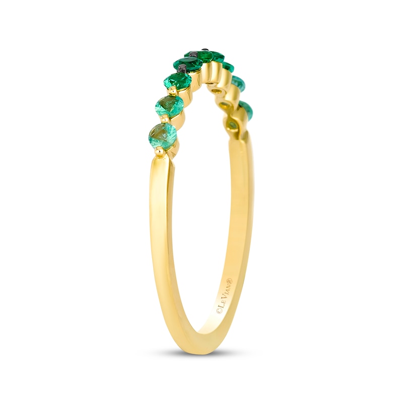 Main Image 2 of Le Vian Emerald Ombré Ring 14K Honey Gold