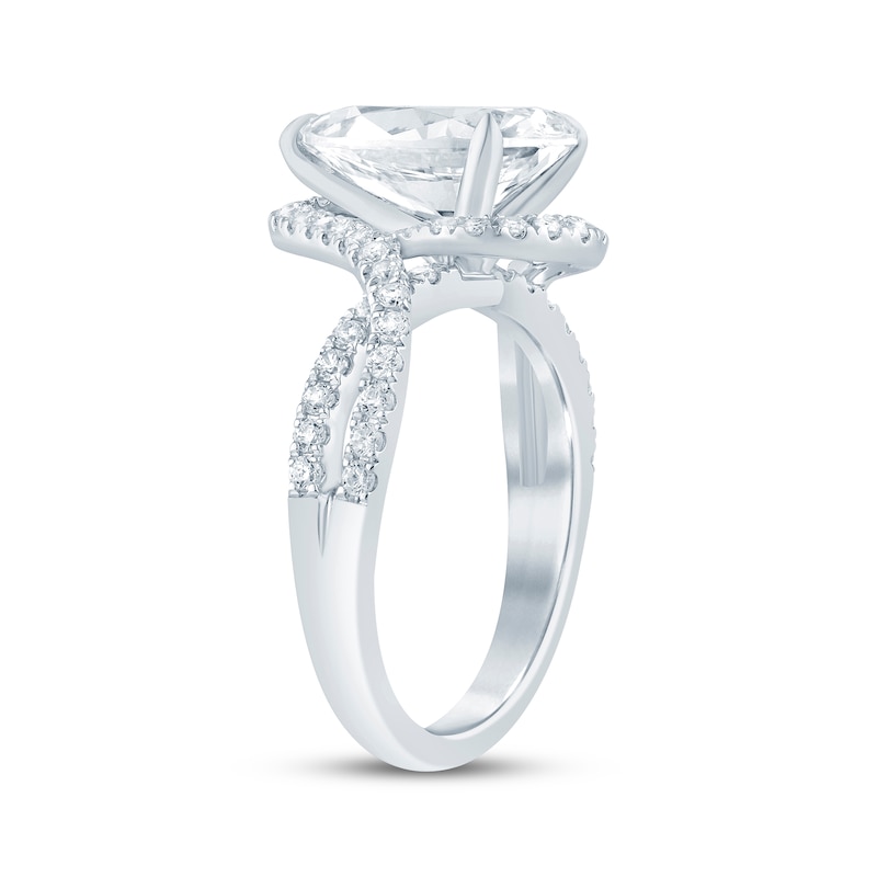 Main Image 2 of Now + Forever Lab-Grown Diamonds Pear-Shaped Engagement Ring 3-1/2 ct tw 14K White Gold