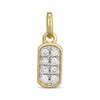 Thumbnail Image 1 of STUDIO BY KAY Lab-Grown Diamond Capsule-Shaped Charm 1/10 ct tw 24K Yellow Gold Vermeil Sterling Silver
