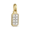 Thumbnail Image 2 of STUDIO BY KAY Lab-Grown Diamond Capsule-Shaped Charm 1/10 ct tw 24K Yellow Gold Vermeil Sterling Silver