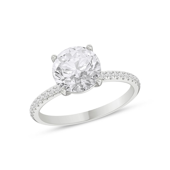 Now + Forever Lab-Grown Diamond Engagement Ring Setting 1/6 ct tw 18K White Gold