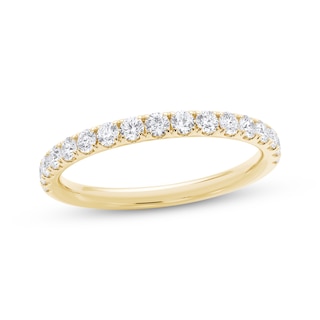 Now + Forever Lab-Grown Diamonds Wedding Band 1/2 ct tw 14K Yellow Gold