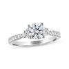THE LEO Ideal Cut Diamond Engagement Ring 1-1/5 ct tw 14K White Gold