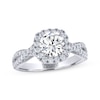 Thumbnail Image 0 of THE LEO Legacy Lab-Created Diamond Round-Cut Halo Engagement Ring 2 ct tw 14K White Gold